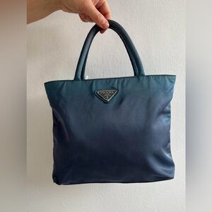 Prada Navy Blue Women's Tote Bag